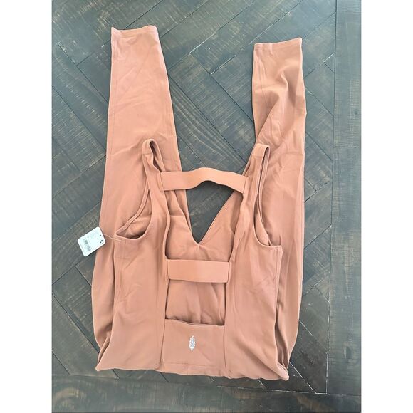 FP Movement Brown Never Better Jumpsuit Size Medium New - Picture 3 of 6